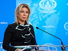 Названа причина странного звука на брифинге Захаровой